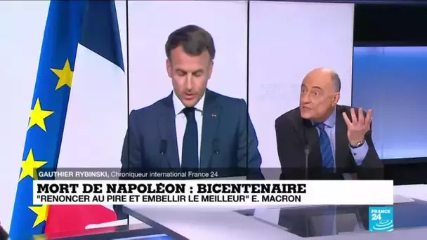 En clair-obscur, la Emmanuel Macron commémore les 200 ans de la mort de Napoléon