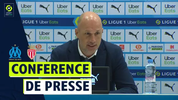 Conférence de presse OLYMPIQUE DE MARSEILLE - AS MONACO (0-1)  / 2021/2022