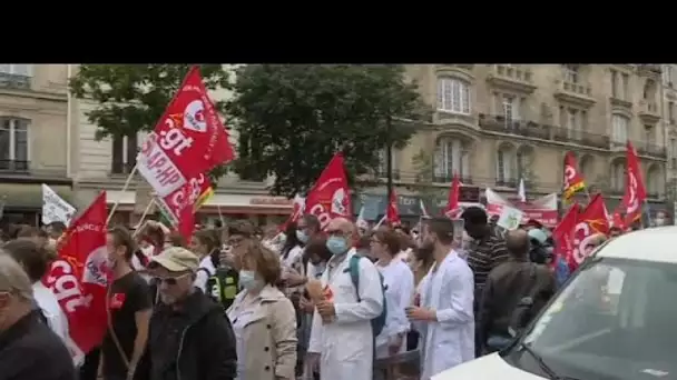 14 juillet : les personnels soignants insatisfaits du Ségur de la santé ont manifesté ce mardi