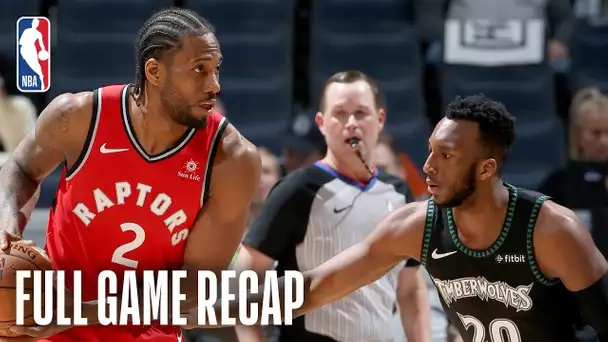 RAPTORS vs TIMBERWOLVES | Kawhi Leads Toronto | April 9, 2019