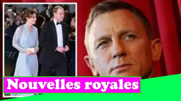 Les QUATRE membres de la famille royale représentant la couronne lors de la première de James Bond c