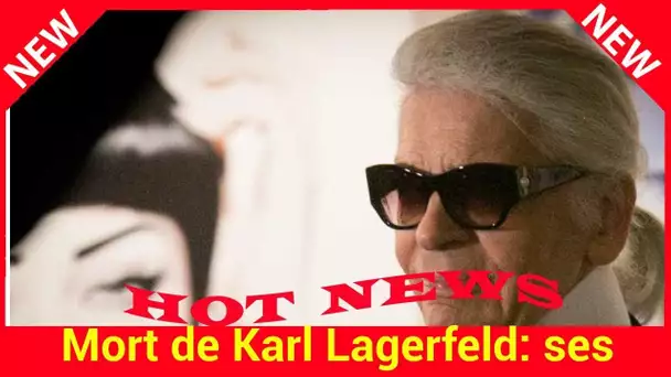 Mort de Karl Lagerfeld: ses lunettes, son accessoire fétiche