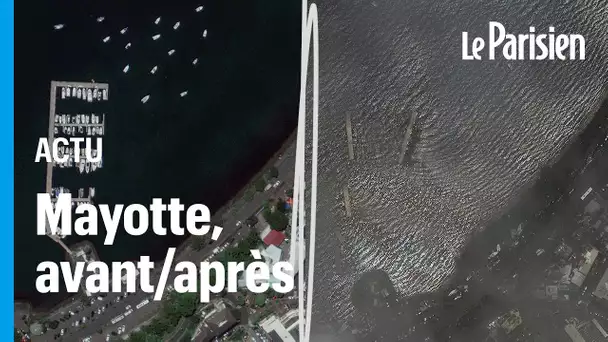 Mayotte avant/après le passage du cyclone Chido