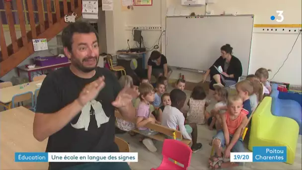 Poitiers : un nouvel enseignant sourd à l'école Paul Blet