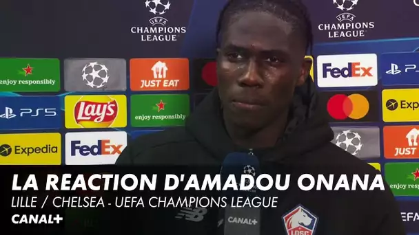 La réaction d'Amadou Onana après Lille / Chelsea - UEFA Champions League