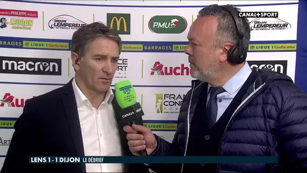 Lens / Dijon : La réaction de Philippe Montanier