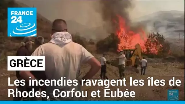 La Grèce toujours écrasée sous une chaleur caniculaire, aux prises avec des incendies