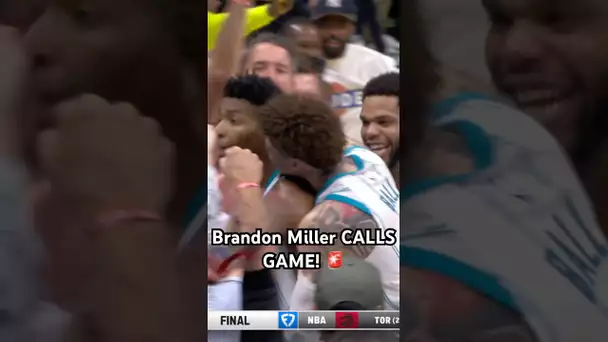 Brandon Miller’s MUST SEE #TissotBuzzerBeater 🚨🔥|#Shorts