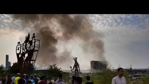 Beyrouth : un silo s'effondre le jour anniversaire du deuxième anniversaire de l'explosion du port