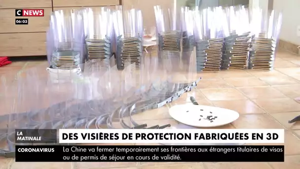 Des visières de protection fabriquées en 3D