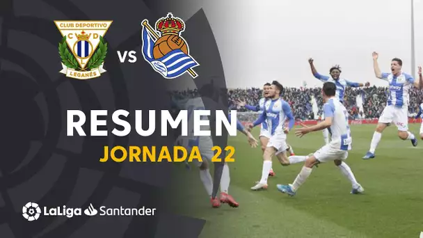 Resumen de CD Leganés vs Real Sociedad (2-1)