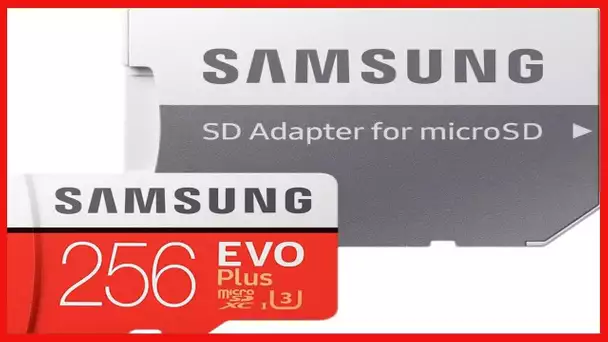 Samsung MicroSD EVO Plus Series 100MB/s (U3) Micro SDXC Memory Card with Adapter MB-MC256GA (256GB)