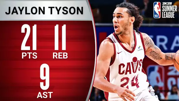 No. 20 Overall Pick Jaylon Tyson Drops Near TRIPLE-DOUBLE In Summer League!