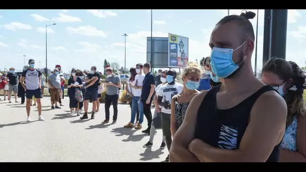 Face au rebond de l'épidémie de Covid-19, les centres de dépistage croulent sous les demandes