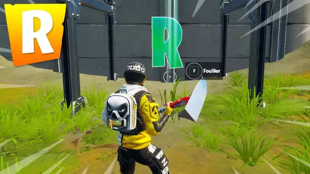 TROUVER LA LETTRE R CACHÉE SUR L'ÉCRAN DE CHARGEMENT SOIF DE BLEUVAGE SUR FORTNITE !