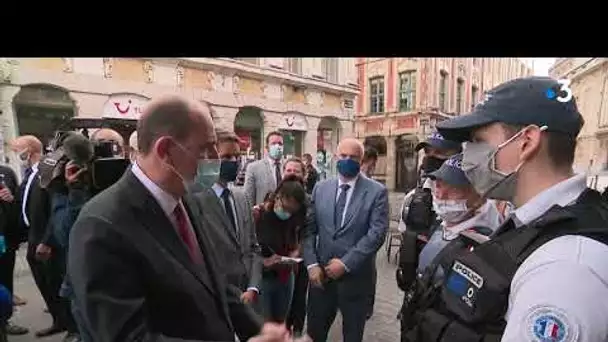 Déplacement de Jean Castex nouveau premier ministre à Lille et à Roubaix