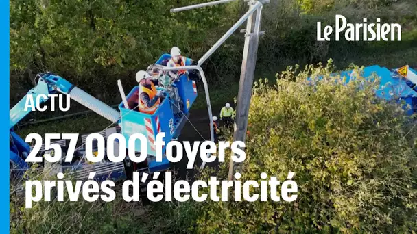 Tempête Ciaran : Enedis à pied d'œuvre pour réalimenter les foyers privés d'électricité