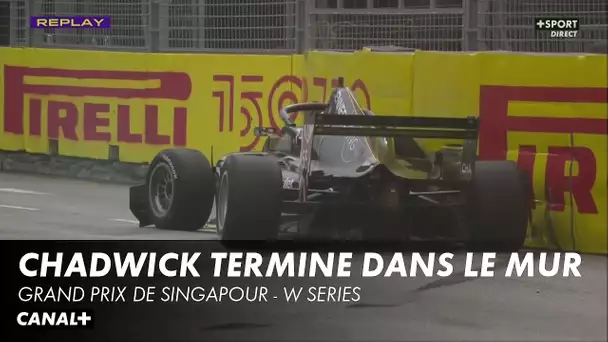 Jamie Chadwick termine dans le mur - Grand Prix de Singapour - W Series