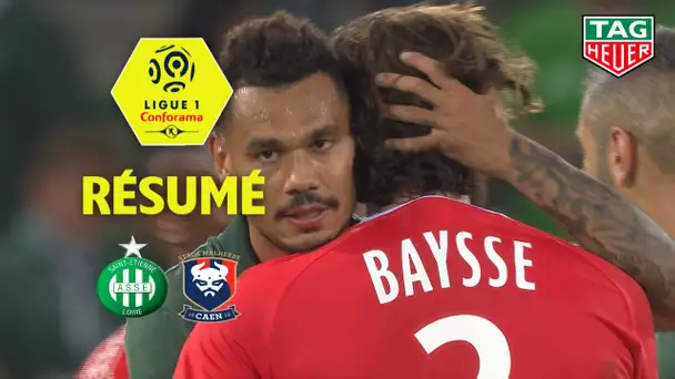 AS Saint-Etienne - SM Caen ( 2-1 ) - Résumé - (ASSE - SMC) / 2018-19