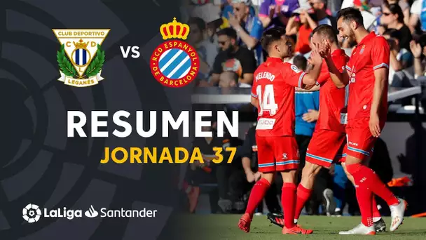 Resumen de CD Leganés vs RCD Espanyol (0-2)