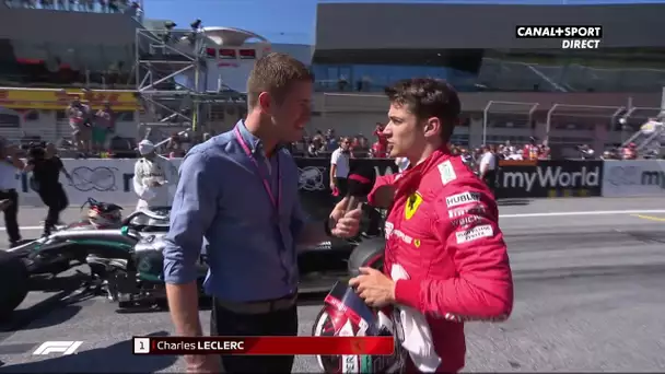 La réaction de Charles Leclerc après les qualifications