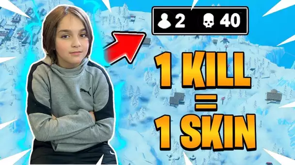 1 KILL = 1 SKIN DANS LA BOUTIQUE ! IL MA RUINE SUR FORTNITE !