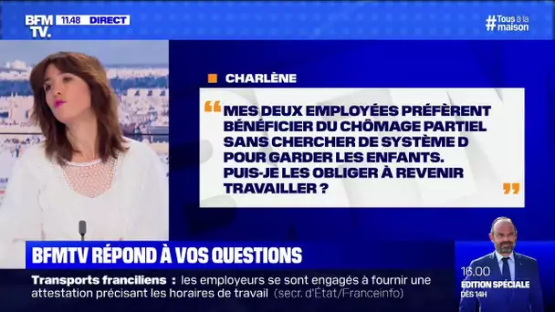 Mes employées préfèrent rester au chômage, puis-je les obliger à revenir? BFMTV vous répond