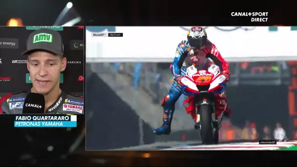 La réaction de Fabio Quartararo sur sa première journée - AustrianGP