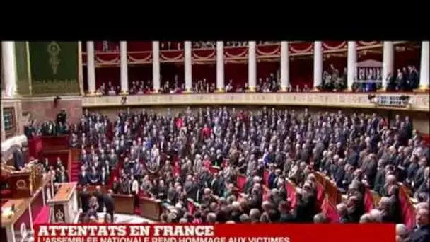 "La Marseillaise" entonnée par les députés à l'Assemblée nationale