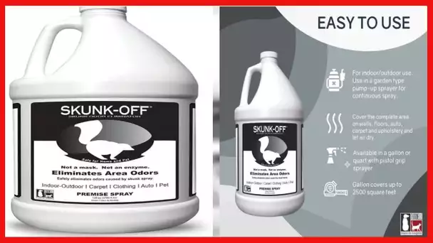 Skunk Off Skunk Odor Eliminator Premise Spray – Ready-to-Use Skunk Odor Remover for House, Outdoors