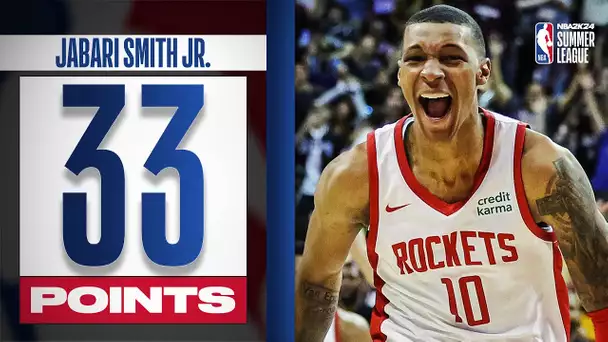 Jabari Smith Jr. GOES OFF - Hits Game Winning Shot In Summer League!