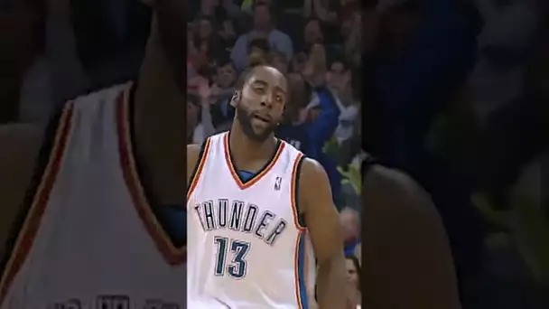 James Harden First Career 3-Pointer Back in OKC!