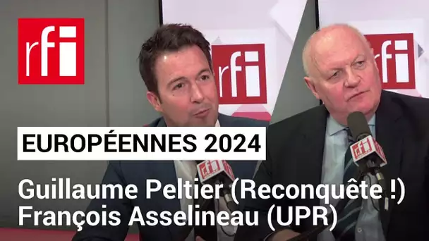 Guillaume Peltier (Reconquête !) et François Asselineau (UPR), candidats aux élections européennes