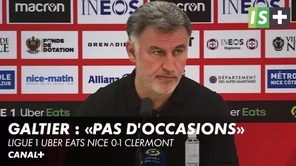 C.Galtier : "On ne s'est pas crée d'occasions" - Ligue 1 Uber Eats Nice 0-1 Clermont