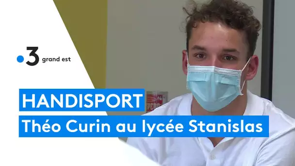 Théo Curin, vice-champion du monde de natation paralympique en visite au lycée Stanislas