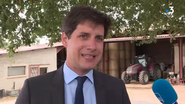 Sécheresse : en visite en Haute-Garonne, le ministre de l'agriculture promet des aides