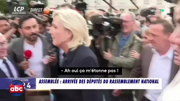 Marine Le Pen fait sa rentrée à l’Assemblée  - L’ABC  - 10/07/2024