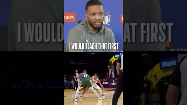 Damian Lillard x The Professor: First 3 Moves He Would Teach👀🏆|#Shorts