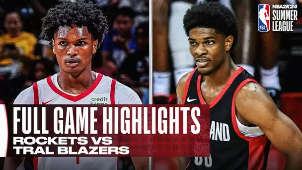 ROCKETS vs TRAIL BLAZERS | NBA SUMMER LEAGUE | FULL GAME HIGHLIGHTS