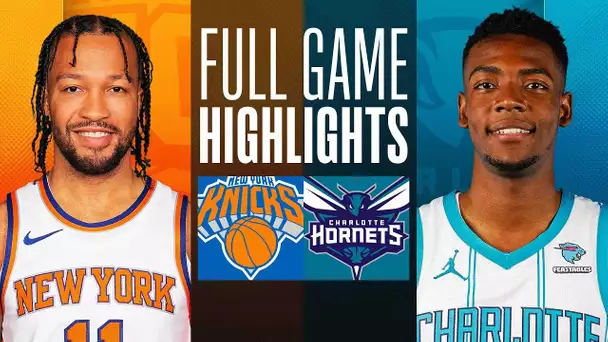 KNICKS at HORNETS | FULL GAME HIGHLIGHTS | January 29, 2024