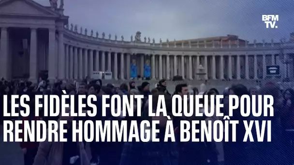 Des milliers de fidèles font la queue au Vatican pour rendre un ultime hommage à Benoît XVI