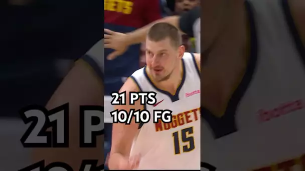 Jokić was PERFECT in the 1st half!