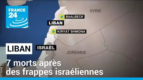 Liban : 7 morts après des frappes israéliennes • FRANCE 24