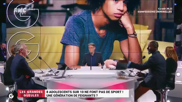 8 ados sur 10 ne font pas de sport: génération de feignants? - Les Grandes Gueules RMC