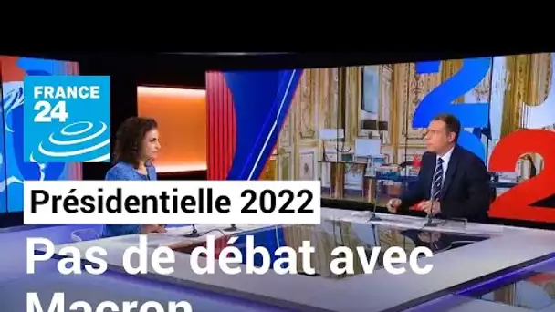 Présidentielle 2022 : un vrai-faux débat avec Emmanuel Macron, mais sans confrontation • FRANCE 24