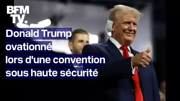 Donald Trump ovationné lors de la convention républicaine placée sous haute sécurité, à Milwaukee