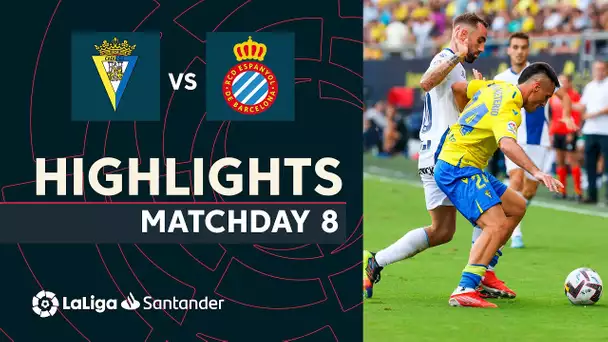 Resumen de Cádiz CF vs RCD Espanyol (2-2)