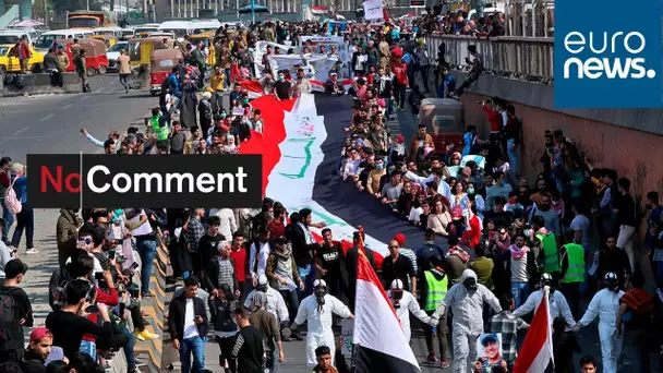 Les étudiants irakiens manifestent dans les rues de Bagdad