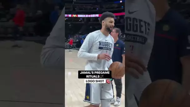 Jamal Murray's Signature Shots To Close Out His Warmup! 🏹 | #shorts