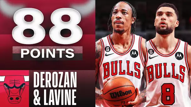 DeMar DeRozan (49) & Zach LaVine (39) Combine For Historic 88 Points In Bulls W! | March 17, 2023